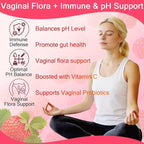 PH Gummies for Women - Ph Balance Gummies for Women Private Area, Feminine Gummy for Immune & Energy Supplement, Vegan, Gluten-Free, Strawberry Flavor, 60 Count