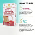 Hyleys Slim Tea Goji Berry Flavor - Weight Loss Herbal Supplement Cleanse and Detox - 25 Tea Bags (12 Pack)