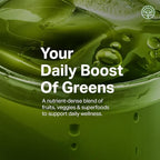 Proper, The Greens Daily Boost Organic Greens Powder. Whole Food, Apple Flavour Veggie Powder Superfood with Wheatgrass, Spirulina, Chlorella, Probiotics. Daily Drink Mix for Wellness and Digestion