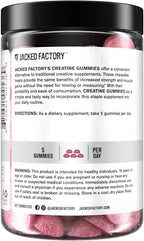 Jacked Factory Creatine Monohydrate Gummies 5g Daily Dose (1g per Gummy) - Creatine Gummy for Men and Women, Vegan-Friendly, Travel-Friendly, Third-Party Tested - 150 Gummies, Watermelon