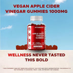 Vitamatic Apple Cider Vinegar Gummies - 1000mg per Serving - 60 Vegan Gummies - ACV Gummies for Detox, Weight Loss Support, Energy Boost, Digestion & Gut Health