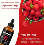 USDA Organic Vitamin B Complex Liquid Drops Sublingual B12 Methycobalamin | B1, B2, B3, B5, B6, B7, B9 | Methylated B Vitamins Complex for Women & Men | Biotin, Niacinamide, Folate & Folic Acid, 2oz