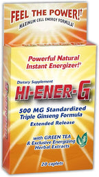 Windmill Consumer Products Hi-EnerG Triple Ginseng Energy Supplement, 500 mg, 20 servings, Multi, (N864)