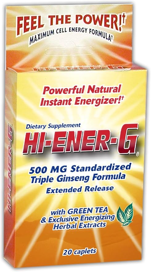 Windmill Consumer Products Hi-EnerG Triple Ginseng Energy Supplement, 500 mg, 20 servings, Multi, (N864)