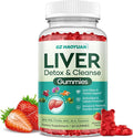 Liver Cleanse Detox & Repair Gummies, Milk Thistle Supplement with NAC, Alpha Lipoic Acid, Dandelion Root, Artichoke Leaf for Liver Detox Support, Antioxidant, Immune Support, Strawberry Flavor 60ct