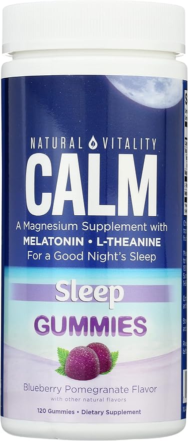 Natural Vitality Calm Sleep Gummies, Gluten Free, Non GMO, 120 Pieces (Pack of 1)