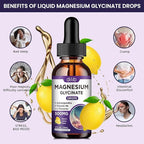 Magnesium Glycinate Supplement, Magnesium Liquid Drops with Magnesium Glycinate 500mg Vitamin B6, Ashwagandha, L - Theanine, Chamomile -Support Stress Relief, Bone, Muscle, Mood Vegan