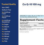 Puritan's Pride Coenzyme CoQ10 100mg, Dietary Supplement for Heart Health, Blood Pressure, Oral Gum Health, and Healthy Aging Support, 60 Day Supply, 240 Rapid Release Softgels