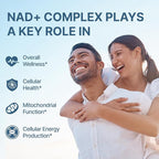NAD+ Supplement 1600mg Extra Strength - Liposomal NMN Alternative with Resveratrol, Urolithin A, CoQ10, Quercetin & ALA - Mitochondrial Energy & Anti-Aging, Cell Regeneration, 60 Softgels