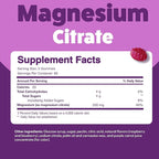 Feel Great Vitamins Magnesium Citrate Gummies - High Absorption for Muscle Relaxation, Calm & Sleep Support, Aids Occasional Constipation, Vegan, Non-GMO, 200mg Per Serving - 60 Gummies