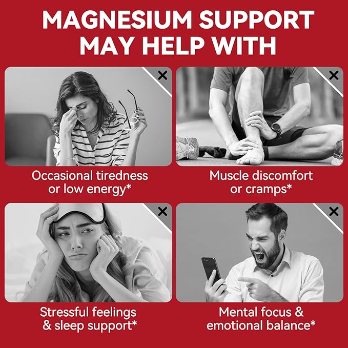 Magnesium Glycinate Gummies,240 Count Magnesium Complex Supplement |Sleep, Calm & Relaxation Support|High Absorption MagnesiumGummies for Women, Men & Family|Gluten-Free