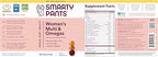SmartyPants Women's Multivitamin Gummies: Omega 3 Fish Oil (EPA/DHA), Methylfolate, CoQ10, Vitamin D3, C, Vitamin B12, B6, A, K & Zinc, Inositol, Gluten Free, 120 Count (20 Day Supply)
