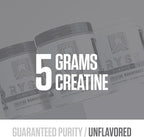 RYSE Creatine Monohydrate Powder - Unflavored - Supports Men & Women Lean Muscle Growth, Strength, Power, and Endurance - Helps Reduce Fatigue and Improve Workout Recovery - 60 Servings