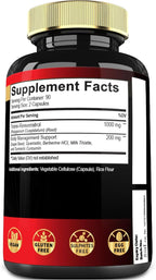 Mecisco 6in1 Trans Resveratrol Supplement with Grape Seed, Milk Thistle, and More - Resveratrol 1000mg - Supports for Immune System, Heart Health, Body Management - 180 Capsules