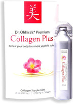 Dr. Ohhira's Premium Collagen Plus. A Liquid, Easily mixable Collagen Supplement with 7,750 mg of Marine Collagen Peptides, plus Cherry Blossom Extract and a Plant-based Probiotic Concentrate, Single