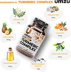 UMZU Turmeric Curcumin Supplement, (30 Day Supply) – Bromelain Boswellia & BioPerine Black Pepper Blend – Turmeric Supplement for Joint Support & Immune Support Daily Wellness Support System