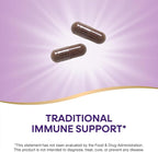 Nature's Way Black Elderberry Capsules, Traditional Immune Support* Supplement with Elderberry and Elderflower, Plant Powered, 100 Capsules (Packaging May Vary)