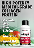 HEALTH DIRECT – Medical-Grade Liquid Collagen Shots – AminoSculpt Sugar-Free – Smooth Mango – 12 Servings, (12pk, 2oz Shots) – Good for Joints, Bones, & Sleep – Better Hair, Skin & Nails