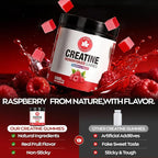 Creatine Gummies, NSF Certified, 5g Creatine Monohydrate per Serving with Taurine & B12, Raspberry Flavor, 160 Count, for Men & Women