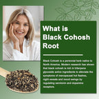 Black Cohosh Gummies for Menopause Hot Flashes - Natural Menopause Relief, Mood Swings & Hormonal Balance - Vegan-Free 60 Gummies