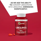Qunol Mega Ubiquinol Coq10 100mg, Superior Absorption, Patented Water and Fat Soluble Natural Supplement Form of Coenzyme Q10, Antioxidant for Heart Health, 60 Softgels, Pack of 2