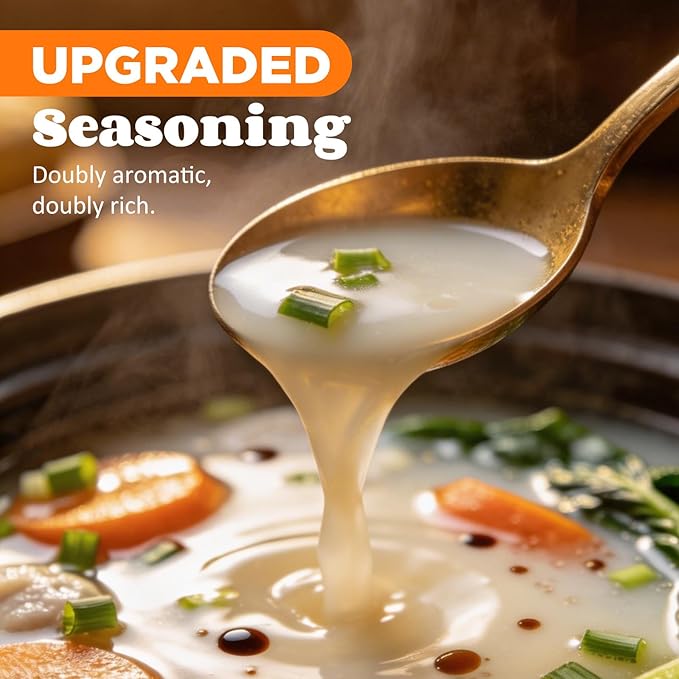 Healspot High Protein Instant Ramen, 6 Pack Non Fried Ramen Broth, 32g Plant Based Protein, Low Fat, Low Carb, Non GMO, Keto Friendly & Plant Based(Black Garlic Classic-Pork Flavor)