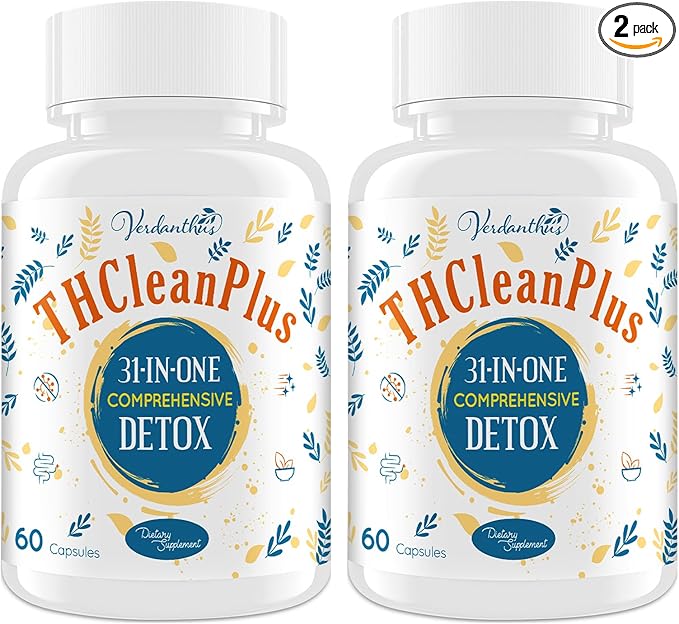 31-in-ONE Detox and Liver Cleanser, Fast Detox, Full Body Detox, Toxins Cleaner for Liver, Kidney, Natural Herbal Formula, Support Immune & Mood, Made in USA, 120 Capsules