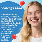 Cortisol Supplements for Women, Calm Magnesium Glycinate Gummies, Ashwagandha, L-Theanine, GABA, D3, B6, Mood Anxiety Sleep Relax, Raspberry Flavour, Vegan 90 Gummies