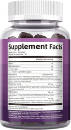 Migcopat Pre Post Probiotics Gummies, Probiotic Prebiotic Postbiotic Digestive Enzymes with Fiber, 120 Billion CFU Probiotics Complete Gut Support, Sugar Free, Vegan, BlackBerry Flavor, 60 Cts