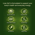 Liverite Liver Aid 120 Tablets, Supports Healthy Liver Function, Cleansing, Energy & Daily Wellness