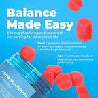 DR. MORITZ Ashwagandha Gummies for Calm, Relaxation, and Immune Support - Ashwagandha for Women and Men - with L-Theanine - Sugar Free and Non-GMO (120 Count)