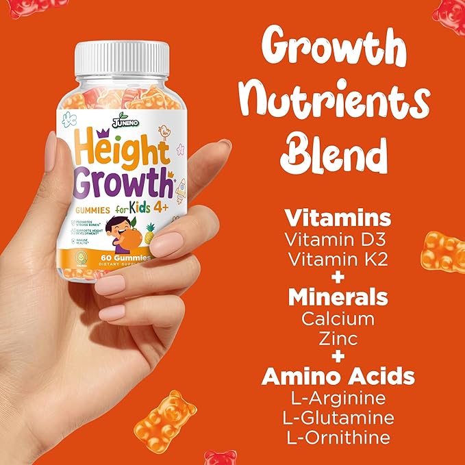 Height Growth Vitamins Supplement Gummies - Grow Taller for Teens Kids Boys Girls - Natural Height Increaser Maximizer Multivitamin