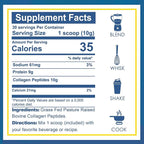 Zammex Premium Collagen Peptides Powder, Hydrolyzed Collagen Peptide, Support for Hair Skin Nails, Joints Health, Grass Fed, Non-GMO, Keto Friendly, Gluten-Free, Easy to Digest, 30 Servings
