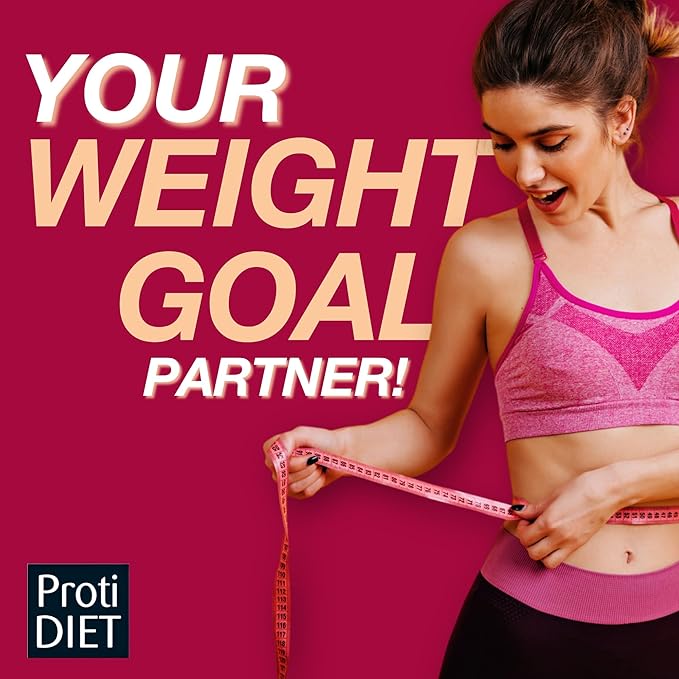 ProtiDIET Chocolate Protein Shake - Low Fat, High Protein Drink for a Healthy Active Lifestyle - Quick and Easy Preparation Chocolate Protein Drink - 7 pouches per box