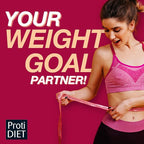ProtiDIET Chocolate Protein Shake - Low Fat, High Protein Drink for a Healthy Active Lifestyle - Quick and Easy Preparation Chocolate Protein Drink - 7 pouches per box