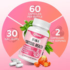 Cortisol Supplement for Women, 17-in-1 Hormone Harmony for Women, Cortisol Reducer with Ashwagandha, Rhodiola Rosea, Magnesium Glycinate, Omega-3, for Mood, Focus, Sleep Support, 60 Capsules