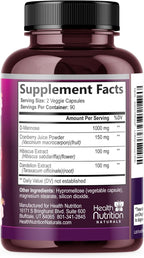 D-Mannose Supplement - 1,000mg D Mannose Per Serving with Cranberry, Hibiscus & Dandelion - Fast-Acting, Natural Urinary & Bladder Support for Women & Men – Flush & Cleanse Impurities – 180 Capsules