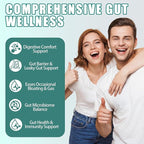 2-Pack Gut Health Capsule Supplement, Supports Microbiome, Leaky Gut, and Digestion, with 80 Billion CFU Probiotics, Prebiotics, Digestive Enzymes, 30-in-1 Gut Health Supplement, 200 Capsules