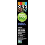 KIND Kids Granola Bars, Blueberry Muffin, Gluten Free, Low Sodium, Peanut and Tree Nut Free Snacks, 5g Protein, 5 Count