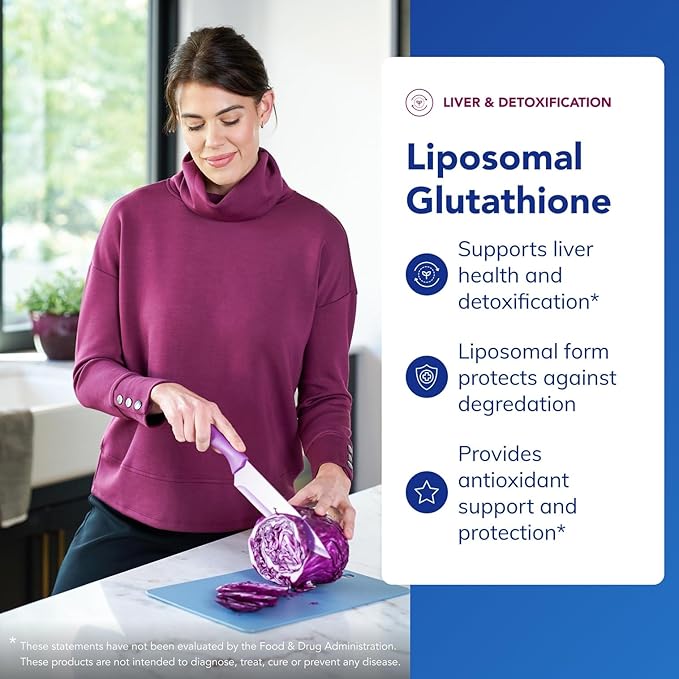 Pure Encapsulations Liposomal Glutathione - Immune Support & Liver Detox* - Antioxidant Protection - with Setria Glutathione - Non-GMO - 30 Softgel Capsules