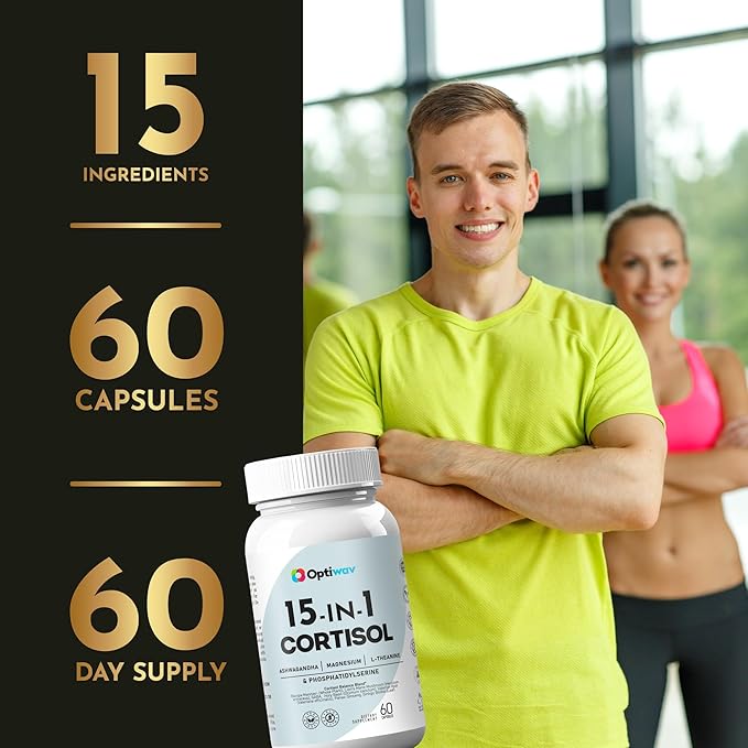 Cortisol Detox Supplement for Women Men - Control & Lowering High Cortisol Level - Balance Calm Stress Relief Cleanse Adrenal Health Support - Magnesium Ashwagandha Cortisol Blocker Reducer