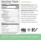 Sprout Living Epic Protein, Plant Based Protein & Superfoods Powder, Mindful Matcha | 17 Grams Organic Protein Powder, Vegan, Non-GMO, Gluten Free, Adaptogens + Nootropics (1 Pound, 12 Servings)