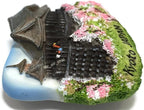 WitnyStore Tiny 2¾" Kiyomizu Dera Temple Kyoto Japan Magnet - Miniature Hand Made Resin 3D Asia Landmark Tourist Attractions Decorative Refrigerator Fridge Magnets Décor Collectible Souvenirs Gifts
