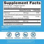 Doctor's Best NAC Detox Regulators Supplement for Men & Women - N-Acetyl Cysteine 600 mg, Liver Health Support, NAC Capsules with Selenium & Molybdenum, Supports Antioxidant Defense - 60 Veg Caps