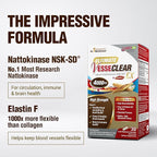 LABO Nutrition Ultimate VesseCLEAR EX Nattokinase NSK-SD 4000FU & Elastin F, Vessel Circulation & Brain Health Support, Japanese Supplement Shelf Stable Acid Resistant DRCaps Delayed Release Capsules
