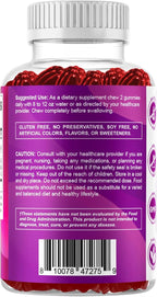Vitamatic 2 Packs Vitamin B6 100mg Gummies – Natural Strawberry Flavor – 60 Pectin-Based Gummies per Bottle – Nervous System & Energy Support