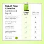HUM Celery Juice Fiber Gummies for Adults, First Prebiotic Celery Juice Gummy, Gluten Free Fiber Supplement Supports Detoxification, Gut Health, Greens Gummies, Chlorophyll & Prebiotic Fiber, 60 Count