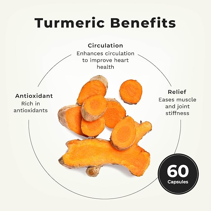 LifeSeasons Essentials Meriva Turmeric - Curcumin Phytosome Supplement - Supports Muscles Joints Bones & Liver - Enhance Circulation & Heart Health - Eases Body Stiffness & Aches - 60 Capsules