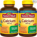 Nature Made Calcium 600 mg with Vitamin D3, Dietary Supplement for Bone Support, 220 Tablets - Pack of 2