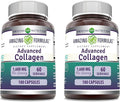Amazing Formulas Advanced Collagen Supplement | Collagen Type I, II & III with Vitamin C & Hyaluronic Acid | 180 Capsules | Non-GMO | Gluten-Free | Made in USA | Pack of 2